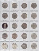 New Zealand - Coins: George VI, 1940 Half Crowns, (20) of which 19 are VF-EF+ and one is beautifully enamelled. - 2