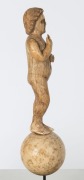 An antique Goanese carved ivory figure of baby Jesus south Indian origin, 17th/18th century,  19cm high, 22cm overall - 4