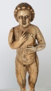 An antique Goanese carved ivory figure of baby Jesus south Indian origin, 17th/18th century,  19cm high, 22cm overall - 5