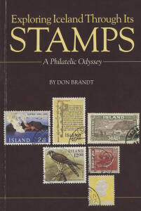 Small library in 4 large books, majority relating to all aspects of Scandanavian philately incl. traditional stamp collecting and various aspects of postal history. Mainly more recent publications, mostly in English, with monographs, catalogues and journa