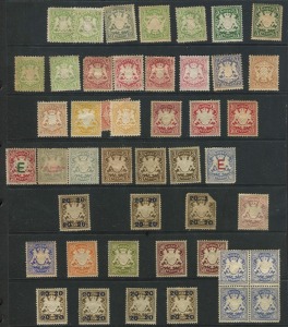 BAVARIA: Collection on Hagner pages; some duplication, (220+).