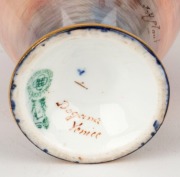 ROYAL DOULTON "PUNTA DELLA DOGANA, VENICE"&nbsp;antique English porcelain vase signed "J.H. PLANT", early 20th century, green factory mark to base, 15cm high - 3