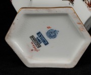 ROYAL WORCESTER English porcelain pagoda vase with pierced rim, 20th century, blue factory mark to base, 18.5cm high - 2