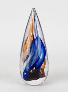 STUDIO AHUS Swedish art glass sculpture by Hanne Dreutler & Arthur Zirnsack, engraved factory mark to base, 26cm high