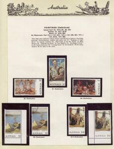 Collections in albums, s/books or loose. Mainly Australia, pre-decimal to decimal, all in various quantities, incl. Seven Seas album collection 1913-84 with MUH decimals, FDCs and maximum cards. Plus a world range. Mixed condition.