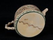 A Chinese carved ivory and hand-coloured miniature teapot, 19th/20th century, ​​​​​​​9cm high, 9cm wide - 2