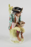 MEISSEN antique German porcelain monkey jug in the Toby style, blue crossed swords mark, 18th/19th century, ​​​​​​​22cm high - 2