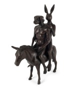 GILLIE & MARC SCHATTNER, "The Travellers Have arrived", cast bronze, edition 41/100, signed "Gillie & Marc", ​​​​​​​26cm high - 2