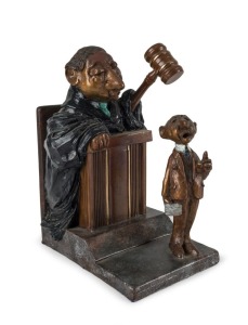 CHARLES BRAGG (1931-2017), "Objection Overruled", cast bronze, edition of 250, signed with editioned and foundry mark, ​​​​​​​20cm high