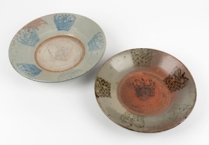 Two Chinese pottery bowls, 19th/20th century, the larger 27cm diameter