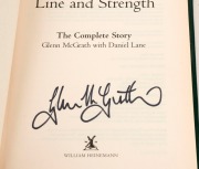 AUTOGRAPHED LITERATURE: with hardbound Glenn McGrath 'Line and Strength", Steve Waugh "Out of my Comfort Zone"; softbound Andrew Symonds "Roy - Going for Broke", Shane Warne "Shane Warne's Century", Ricky Ponting "Captain's Diary 2006", Ian Chappell "Life - 5