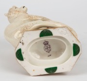 ROYAL WORCESTER antique English porcelain monkey vase, 19th century, puce factory mark to base, ​​​​​​​18cm high - 3