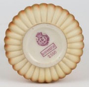 ROYAL WORCESTER antique English porcelain vase with embossed, gilt and figural decoration, 19th/20th century, puce factory mark to base, 13cm high - 2