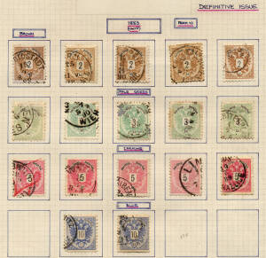 Earlier collections on album pages, file box of MUH blocks and part sheets incl. perf/imperf definitives, p/dues & Parlt. Buildings. Range of bits & pieces with s/sheets, reprints, revenues, collectors spares etc. Mixed condition. Value here.