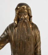 A Russian bronze statue on ebonised base, 19th century, 59cm high - 2