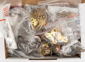 KEYS: New old stock. An impressive selection for clocks and watches, including Viennese cranks. English, European and American styles. (qty)