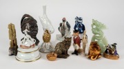 Thirteen assorted statues and ornaments, 20th century, ​​​​​​​the largest 22cm high