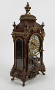 VINCENTI & Co. antique French spring driven table clock with eight day time and gong striking movement with Brocot time adjustment above the 12. Housed in a mahogany case with ormolu mounts, 19th century, 59cm high - 2