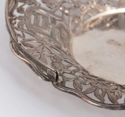 A Chinese export silver pierced basket, 19th/20th century, 20cm wide, 224 grams - 2