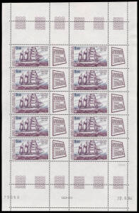 French Antarctic Territories; 1956-1990 collection on Hagners as singles, sets, gutter pairs, marginal/corner singles with printer's date etc and souvenir sheets. Plus sheets of 10 of 1982 PhilexFrance, 1984 Manned Flight, Patrol Boat & Nord Posta, 1985 F
