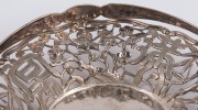 A Chinese export silver pierced basket, 19th/20th century, 20cm wide, 224 grams - 4