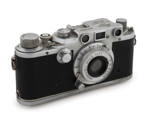 LEITZ: Leica Model 111c [#379509], 1941-42, with Elmar f3.5 50mm lens [#179734].