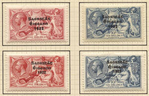1922-61 comprehensive collection on album pages as per the Michel catalogue. A mixture of mint and used. KGV definitives well represented incl. shades and three sets of the Seahorses* (Mi.9-11 1,37-39 1 & 2). Majority fine and fresh, high cat. value.