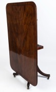 A Georgian mahogany tilt-top dining table with ebony string inlay, early 19th century, 74cm high, 148cm wide, 102cm deep - 3