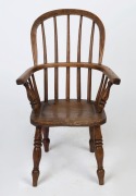 Child's antique Windsor chair, ash and elm, 18th/19th century, ​​​​​​​72cm high, 45cm across the arms - 2