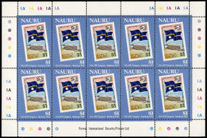 1924-93 collection in 3 s/books. Strength in MUH decimals with singles, sets and souvenir sheets all in various quantities. Incl. many blocks and strips with Imprints and Colour Controls. Substantial catalogue value, noted 1984 definitive set of 12 in she