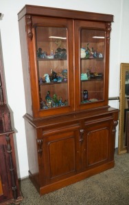 An Australian cedar bookcase, 19th century,  212cm high x 121 cm wide, 49cm deep