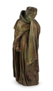 JEAN-JACQUES KURANDY&nbsp;"Monk Crying" cast bronze statue, signed near base, ​​​​​​​37cm high