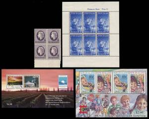 Mainly a duplicated decimal accumulation with a 1967-73 MUH collection in a stockbook, a few sheets and part sheets, range of souvenir sheets incl. pre-decimal Health sheets, a group of booklets, a group of P.O. presentation packs, (21 incl. 1997 New Zeal