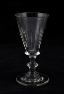 An antique English cordial glass, 18th/19th century, 12cm high