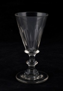 An antique English cordial glass, 18th/19th century, ​​​​​​​12cm high