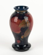 MOORCROFT "Pomegranate" English pottery vase with blue ground, impressed "Moorcroft,&nbsp;England", 10cm high&nbsp; - 2
