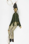 A hand painted articulated wooden sailor puppet, 18th/19th century,  ​​​​​​​38cm high - 2