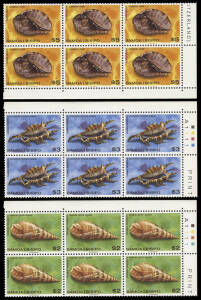 Duplicated collection to 1997, in 2 large stockbooks or as souvenir sheets in packets. Vast majority MUH, incl. singles, part and full sets. All in various quantities, stamps upto x5+ and s/sheets upto x15+. Noted imprint and Plate No. blocks. High face a