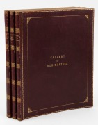 WALLACE C. CROWDY (text), The Gallery of Old Masters being a collection of forty-five steel engravings after the chief treasures of the English and Continental Galleries, [London : J.S. Virtue & Co.], circa 1875, 3 vols, red leather with gilt titles and d