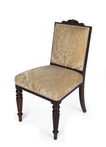 GILLOWS (attributed) fine English rosewood side chair, circa 1935