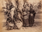 Photographer Unknown, Tamil Women (titled verso), albumen paper print, circa 1890, 22 x 28cm.