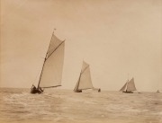 WEST & SON (Southsea & Gosport), (yacht race; Daphne leading Nave), albumen paper print, circa 1885, blind stamp to lower right corner, 18.5 x 23.5cm.