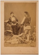 Pascal Sébah (1823-1886), Group of six studio portraits, circa 1875, albumen paper photographs laid down on cards,  one titled "Circassien", another "Dame turque voilee", etc. each 14 x 10cm approx. (6). Pascal Sébah (1823-1886) was born in Constantinople