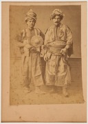 Pascal Sébah (1823-1886), Group of six studio portraits, circa 1875, albumen paper photographs laid down on cards,  one titled "Circassien", another "Dame turque voilee", etc. each 14 x 10cm approx. (6). Pascal Sébah (1823-1886) was born in Constantinople - 5