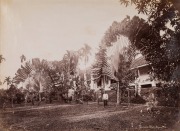 GUSTAVE RICHARD LAMBERT Teutonia Club, S'pore .40, albumen paper print, circa 1880s, photographer’s blind stamp on image lower right, titled in the plate at lower right, 20.5 x 27.5cm.