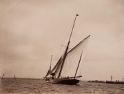 WEST & SON (Southsea & Gosport), A collection of yachting images, all with the yachts identified verso, albumen paper prints, circa 1885, blindstamps to lower right corners, mostly approx. 18 x 23cm. (12 items). - 2