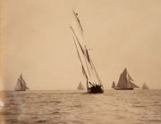 WEST & SON (Southsea & Gosport), A collection of yachting images, all with the yachts identified verso, albumen paper prints, circa 1885, blindstamps to lower right corners, mostly approx. 18 x 23cm. (12 items). - 5