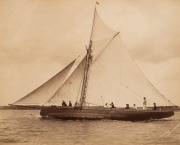 WEST & SON (Southsea & Gosport), A collection of yachting images, all with the yachts identified verso, albumen paper prints, circa 1885, blind stamps to lower right corners, approx. 23 x 28cm. (8 items). - 3