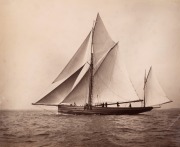 WEST & SON (Southsea & Gosport), A collection of yachting images, all with the yachts identified verso, albumen paper prints, circa 1885, blind stamps to lower right corners, approx. 23 x 28cm. (8 items). - 5