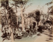 ASIA: A group of albumen paper prints, some hand-coloured, depicting various subjects including a Bengalla Dancing girl (by Lambert), mass bone burial pits, Hong Kong Public Gardens, the Protestant Cemetery Hong Kong, a panorama of Hong Kong, plus several - 2